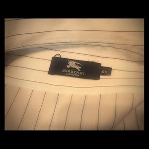 Men’s Pin Striped Burberry Dress Shirt